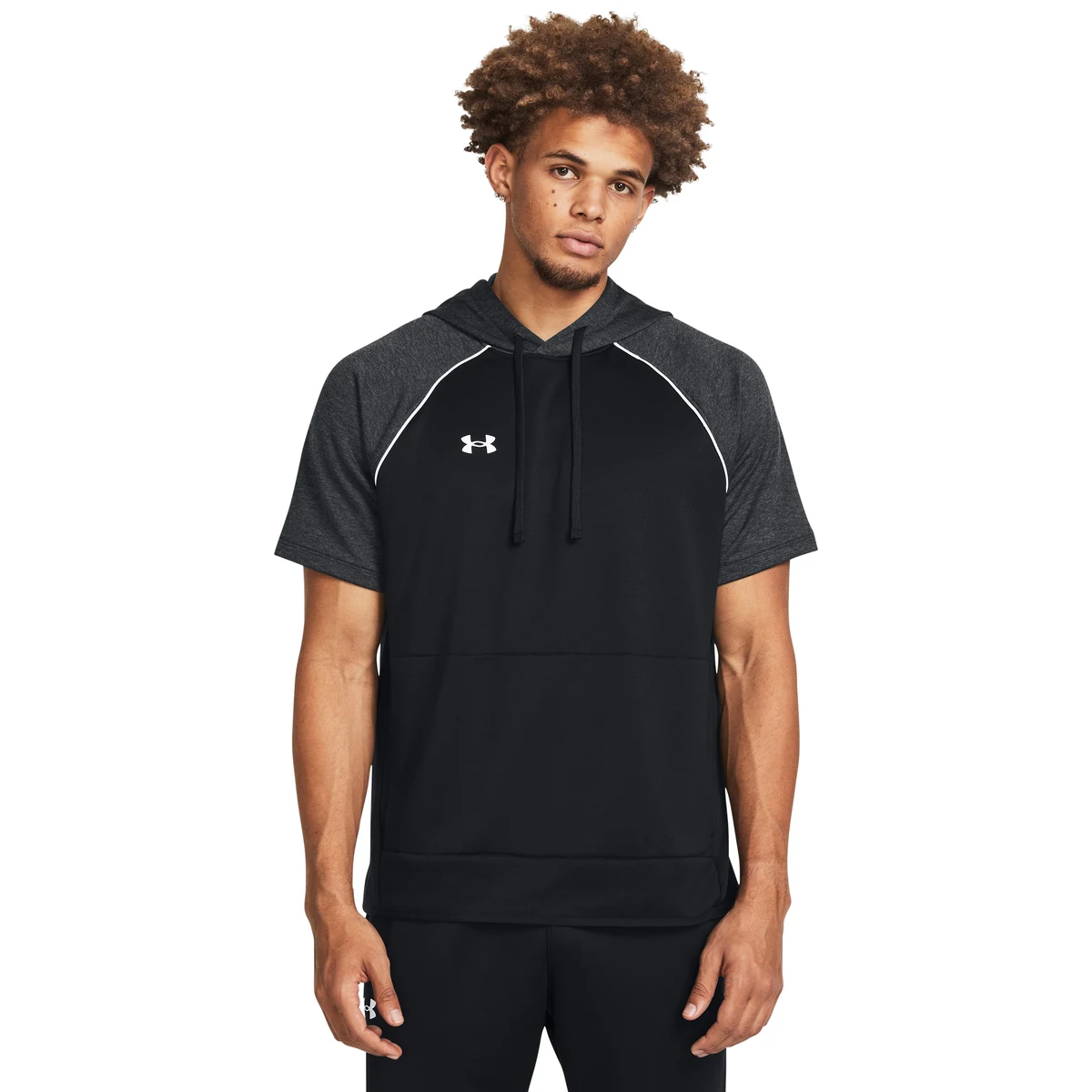 UA Command Warm-Up Men's Short Sleeve Hoodie, custom hoodie or sweatshirt with logo imprint 1