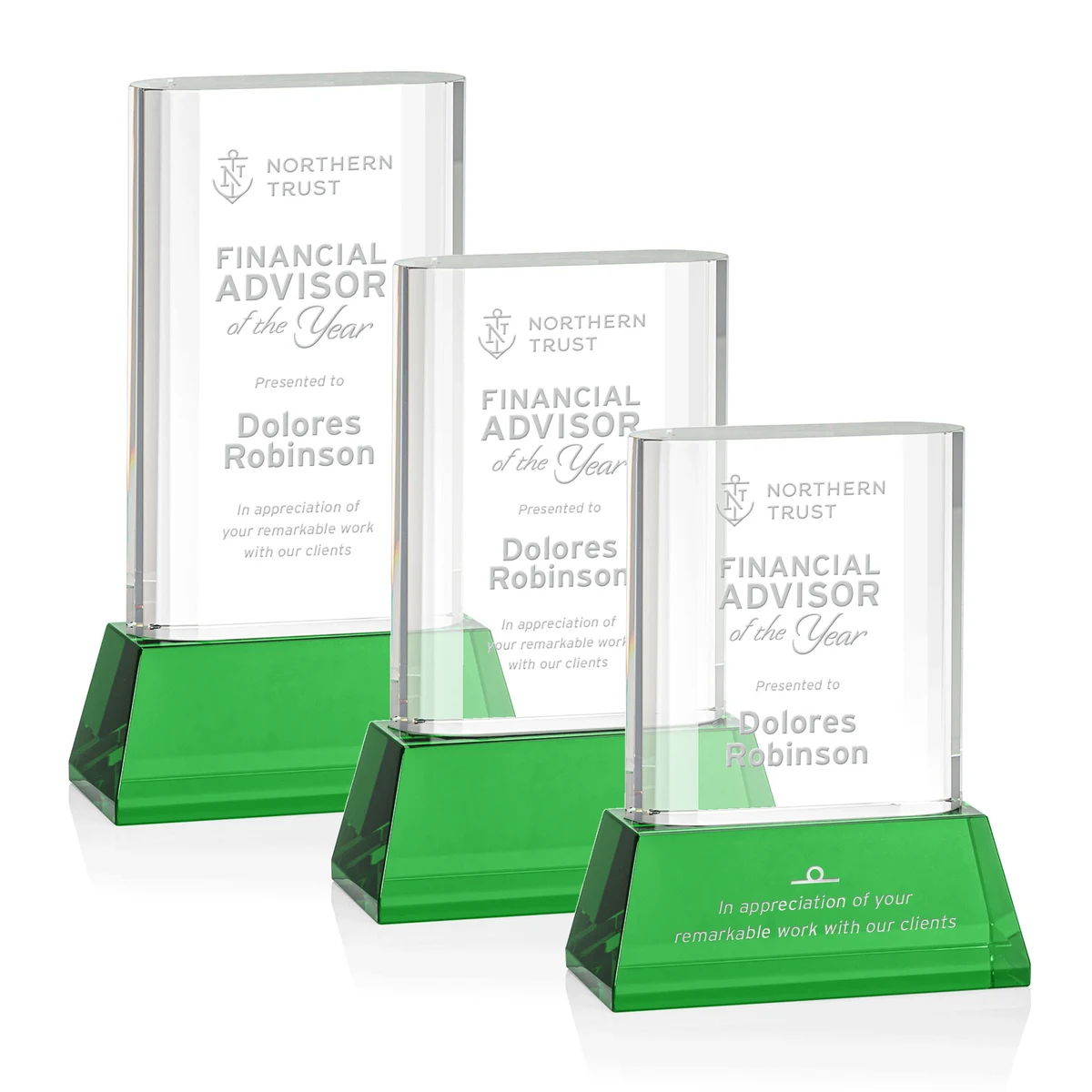 Merit Award on Base - Green 1