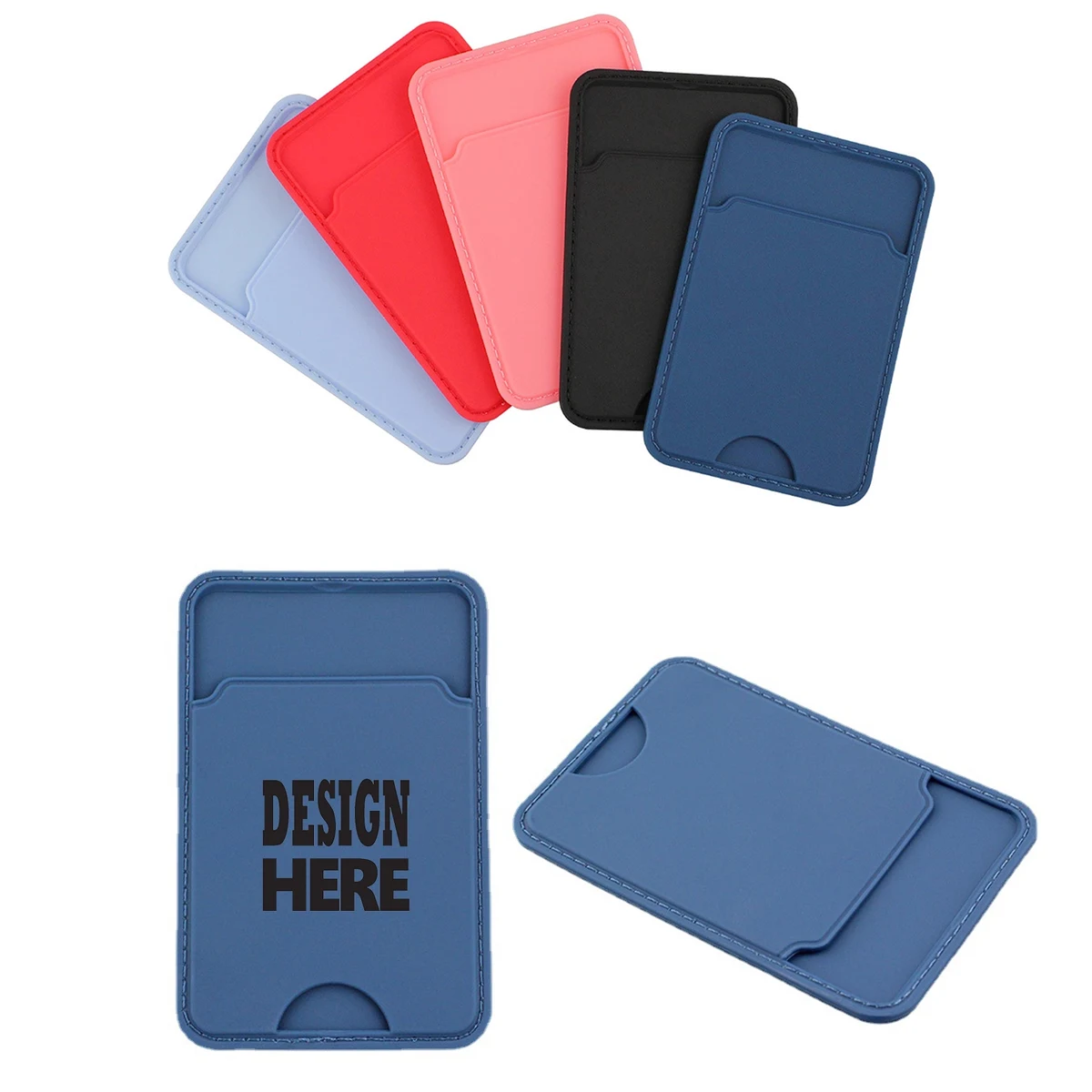 PU Leather Phone Credit Card Holder 1