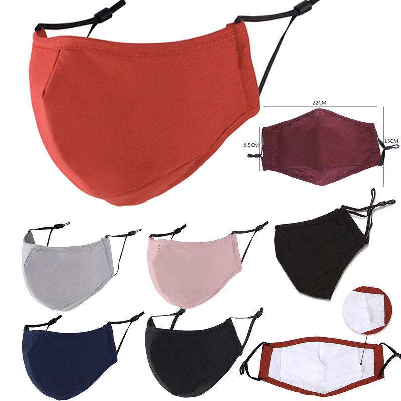 Cotton Face Mask With Pocket