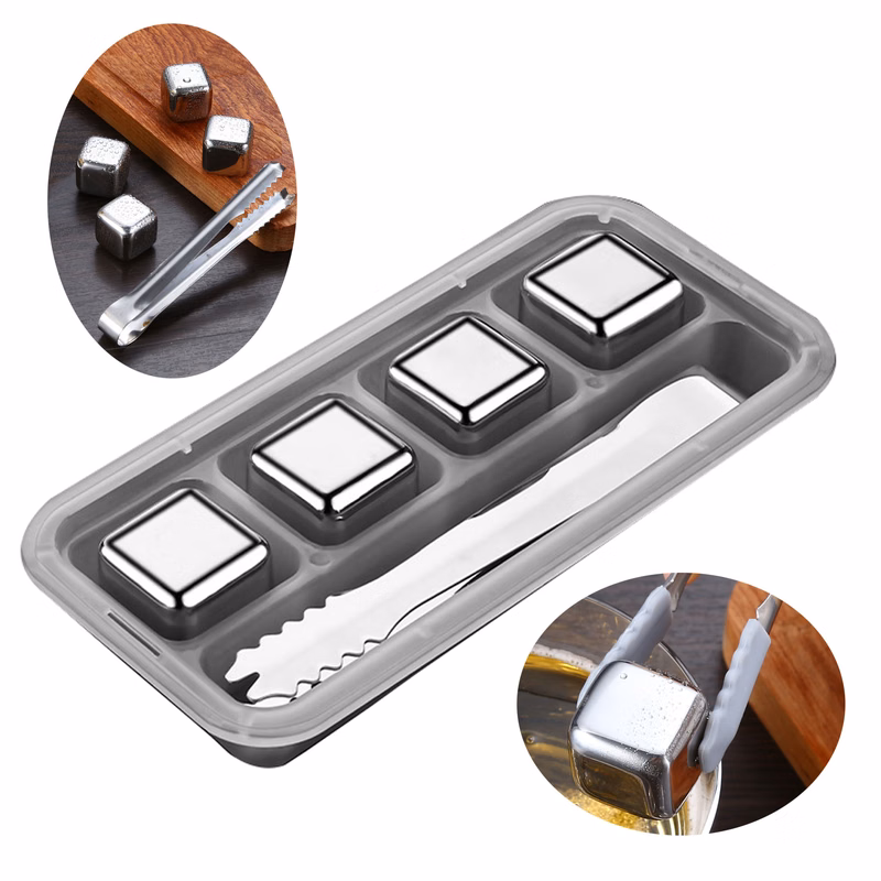 Stainless Steel Ice Cube Set