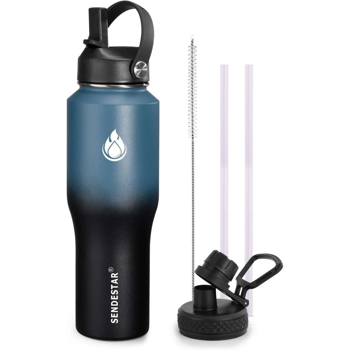 Slim outline 32oz Stainless Steel Water Bottle, Double Wall Vacuum Insulated Water Bottle 1