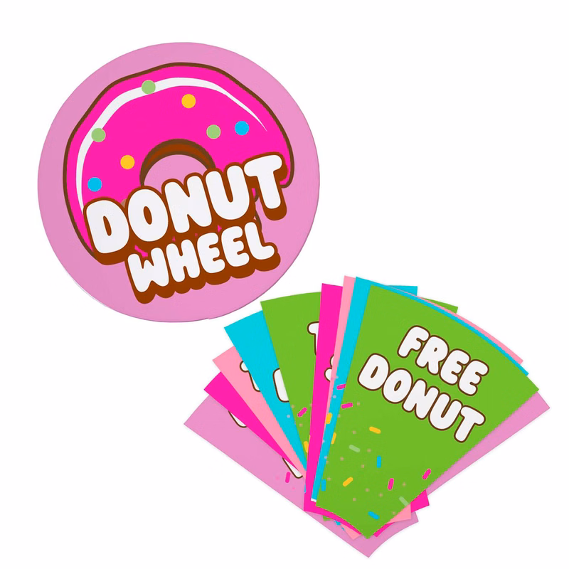 Spin 'N Win Mini Prize Wheel Graphic Panels Ten Inserts & One Center Disc Panel