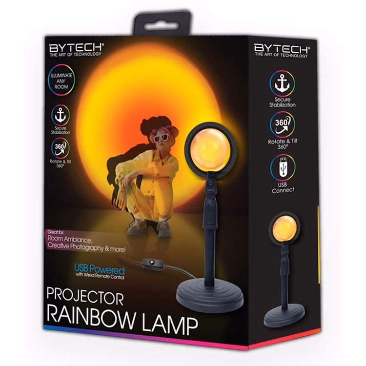 Projector Rainbow Lamp - Black