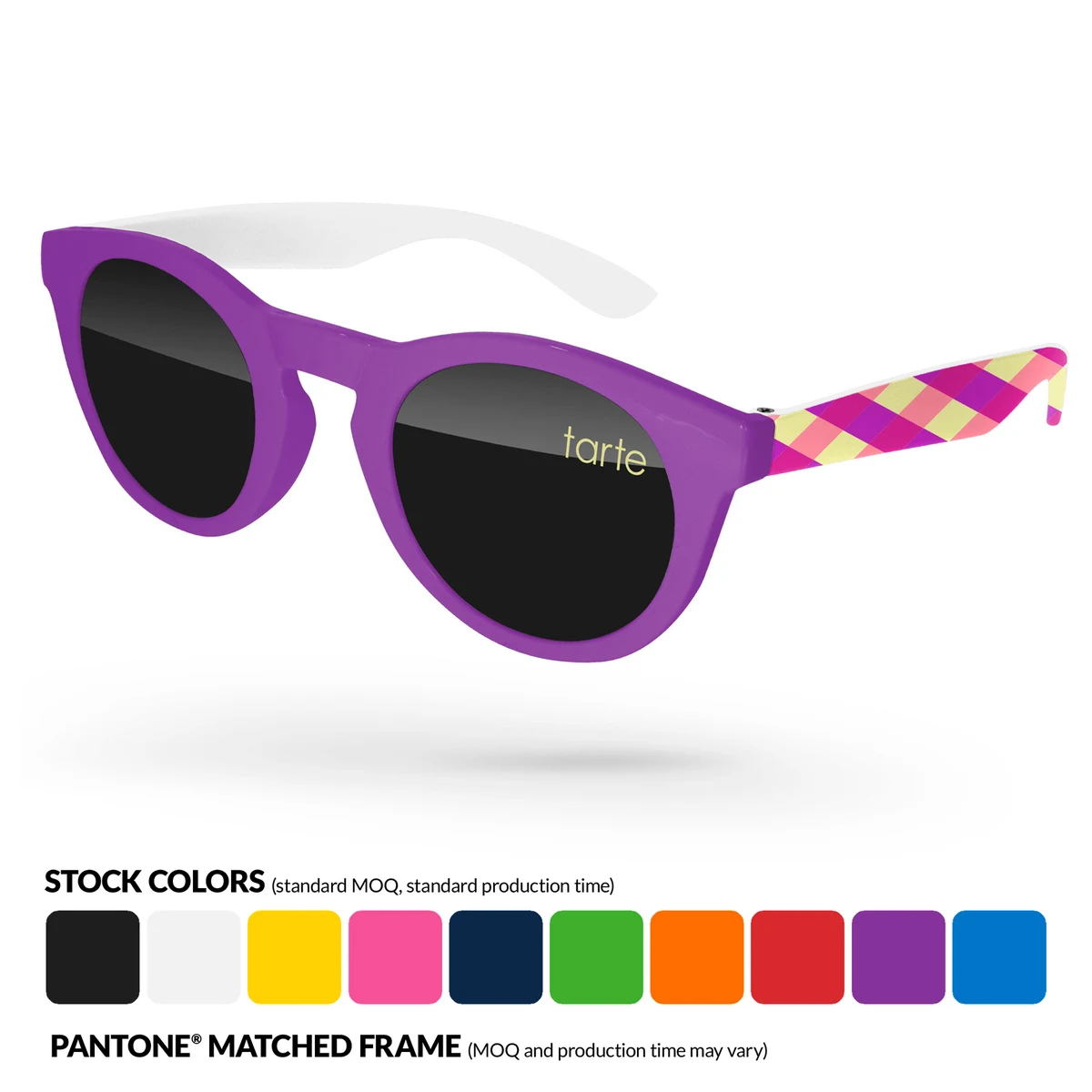 2-Tone Andy Sunglasses w/ Arms Heat Transfer 1