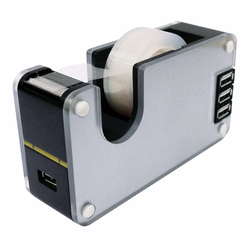 470HUB - Desktop Tape Dispenser & 4-Port USB Hub