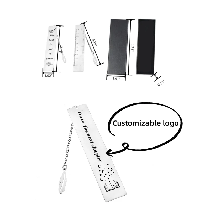 Metal feather bookmark 1