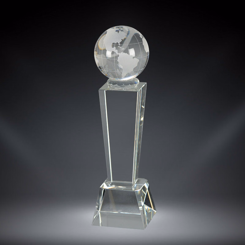 Galaxy Clear Crystal Globe Tower