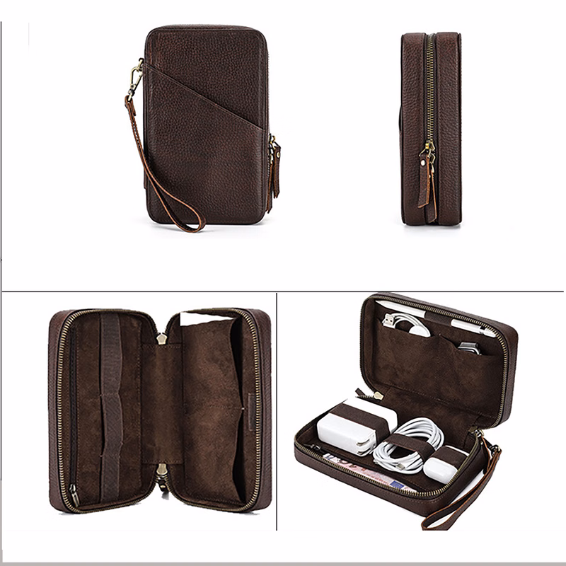 Leather Travel Organizer Pouch MOQ1