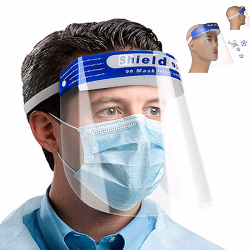 Transparent Face Shield With Anti-Fogging Protective Coating
