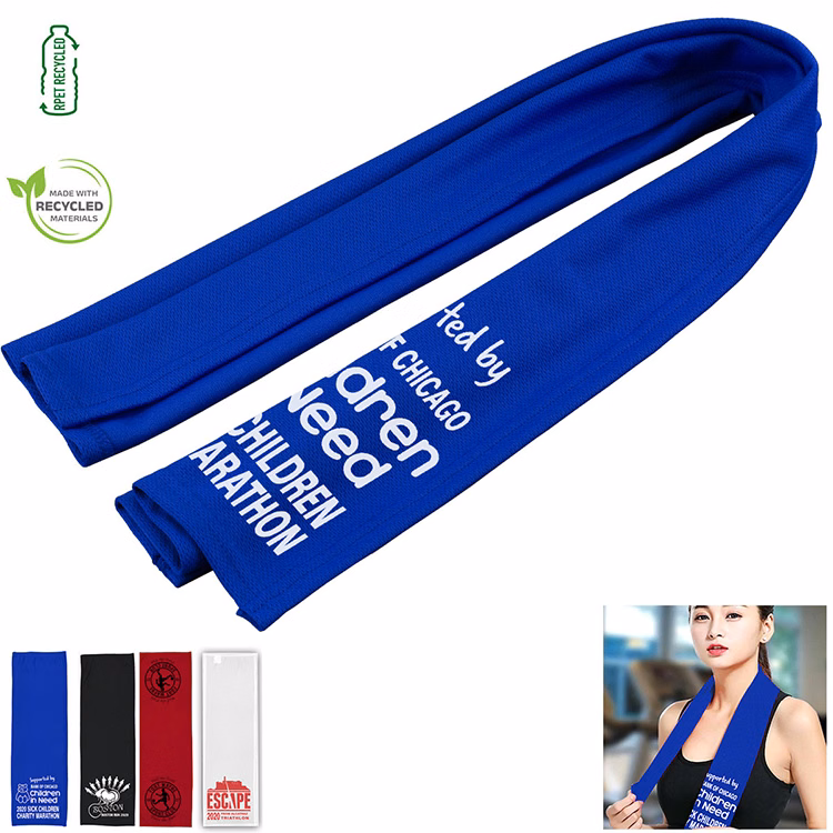 "THE XTRA RAINIER" - 12" W X 36" H Cooling Towel -Recycled