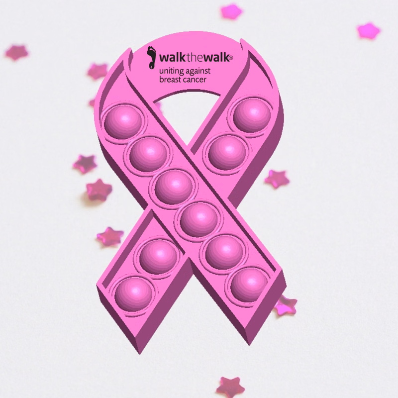 Pop It Fidget Toy - Breast Cancer Awareness