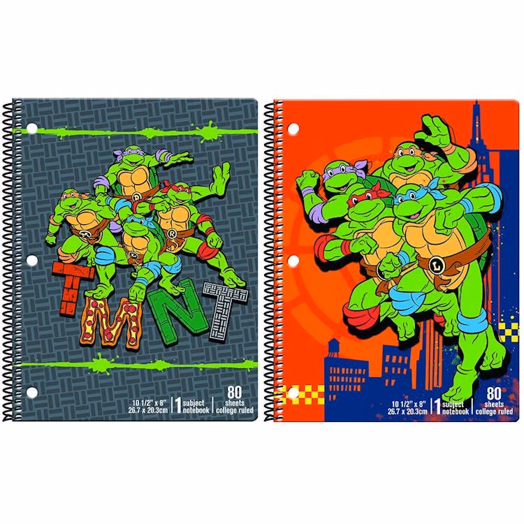 TMNT Spiral Bound Notebooks - Assorted