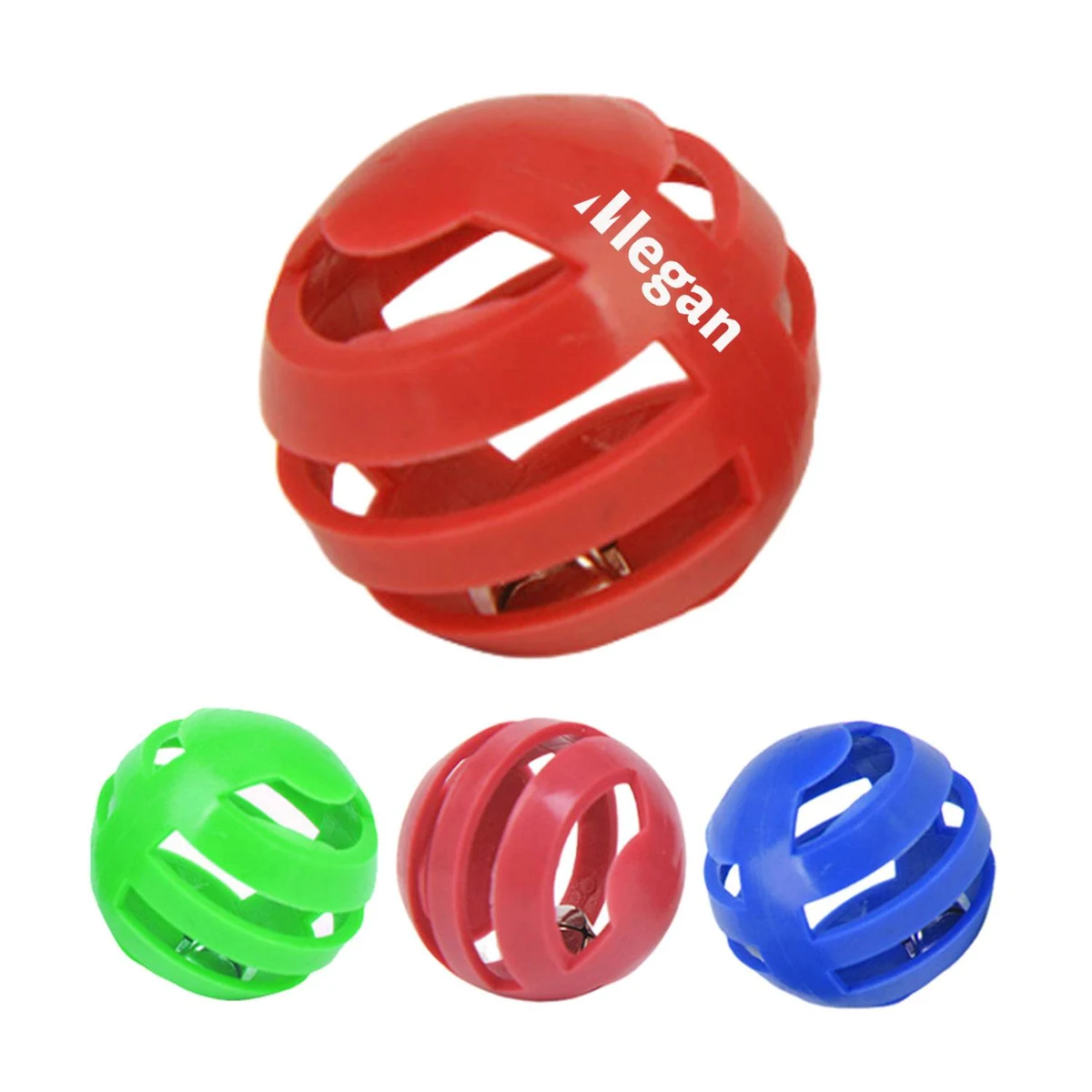 Pet Toy Round Hollow Plastic Bell Cat Teasing Ball 1