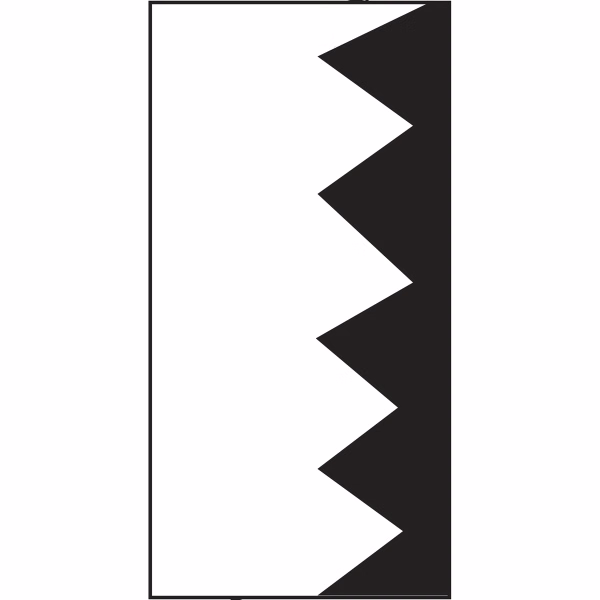Semi-Stock 2 Color Vertical Attention Flag