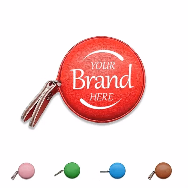 Custom Compact PU Leather Tape Measure 60 Inch Dual Scale — Construction Tool