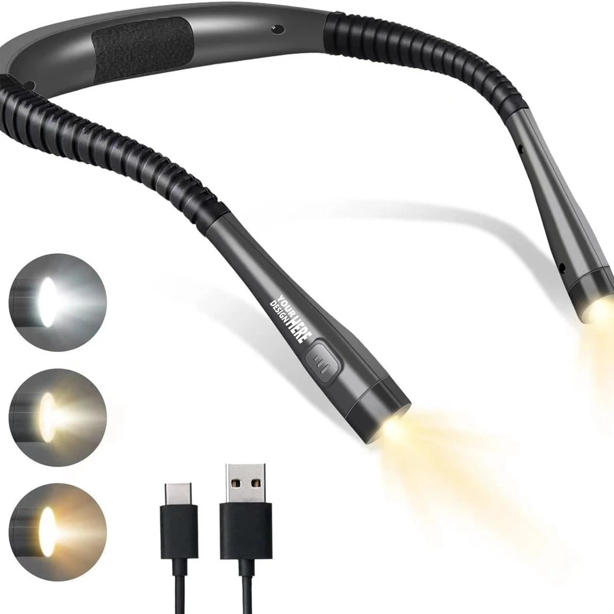 Hands-Free Neck Light - Rechargeable, 3 Color Settings 1