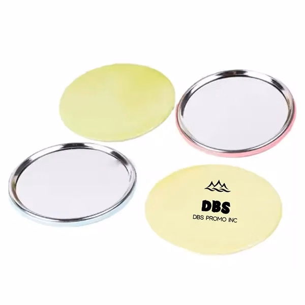 Gorgeous Full Color Round Pocket Button Mirror