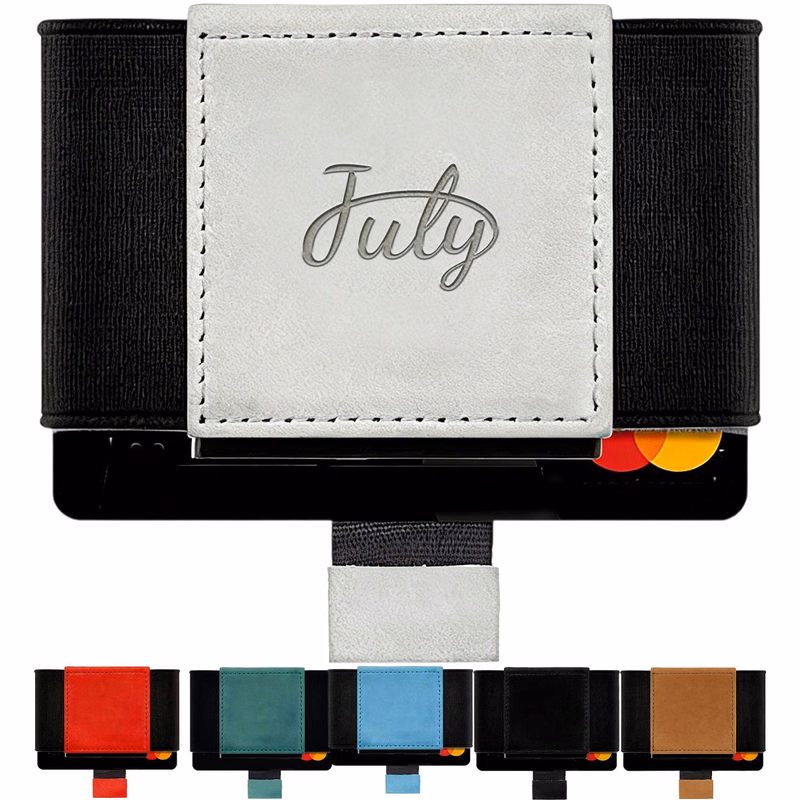 PU Leather Pull Tab Card Holder