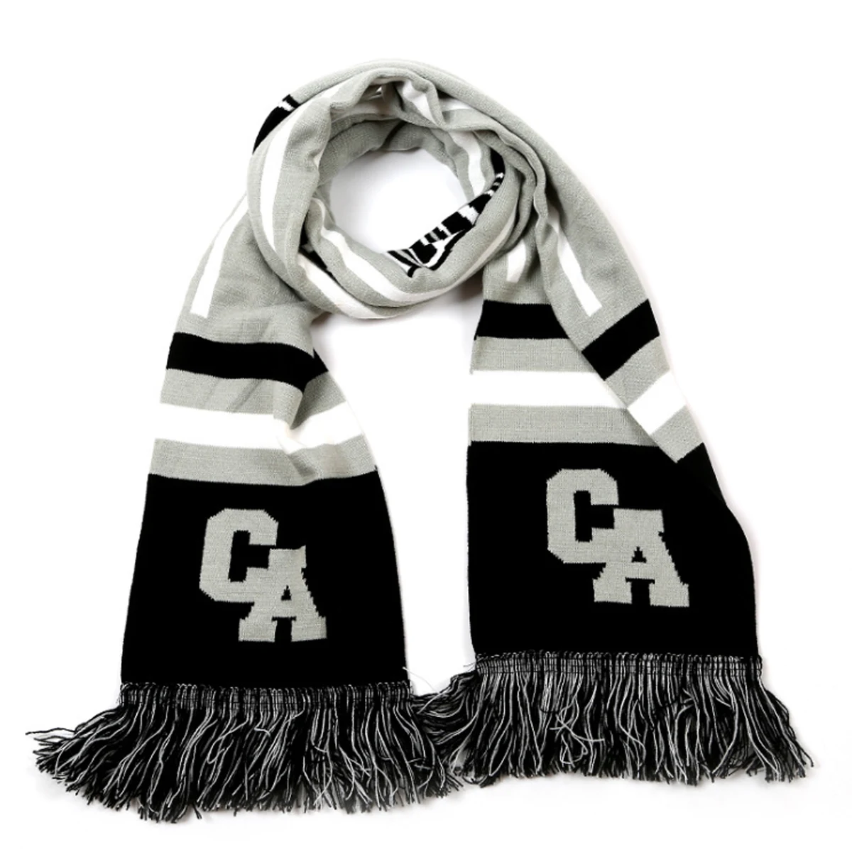 Winter Acrylic Knit Scarf With Tassel 1