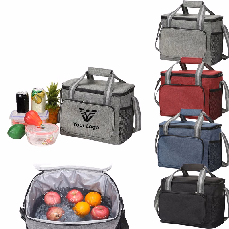 Zippered Thermal Lunch Tote