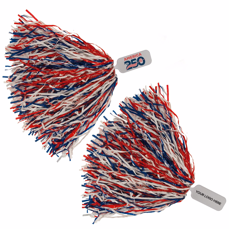 750 Streamer Solid Handle Pom, 250th Anniversary