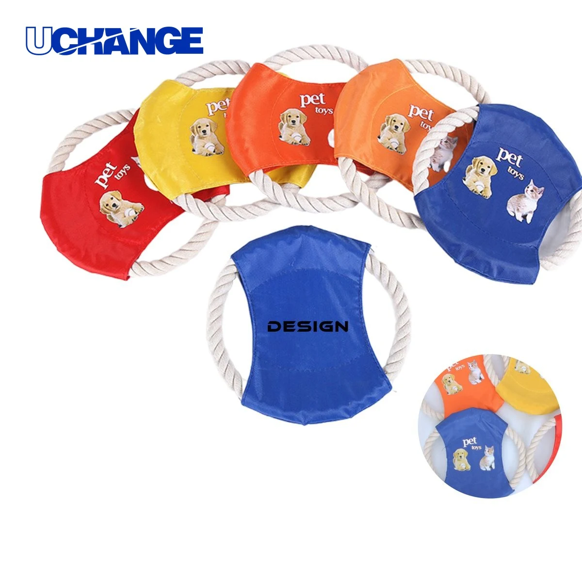 Eco-Friendly Pet Cotton Rope Flying Disc Toy 1