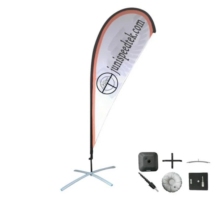9' Single-Sided Custom Teardrop Flag 1