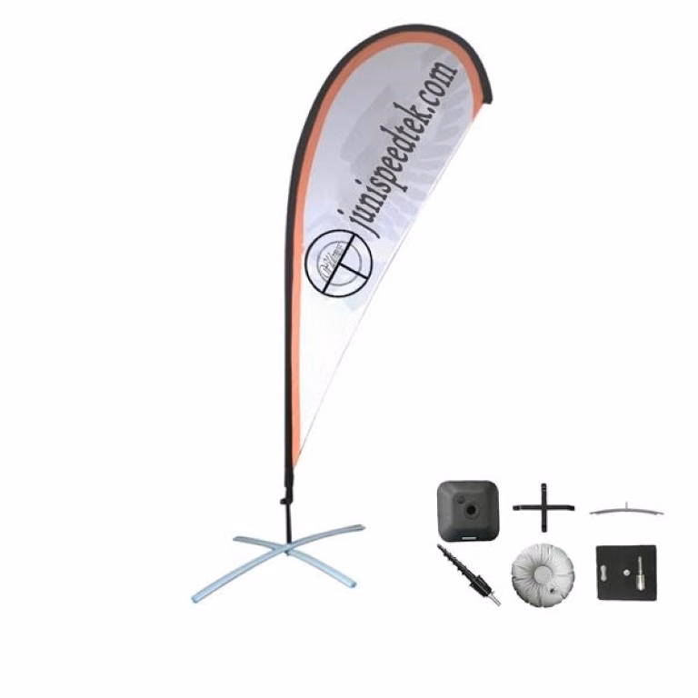 9' Single-Sided Custom Teardrop Flag
