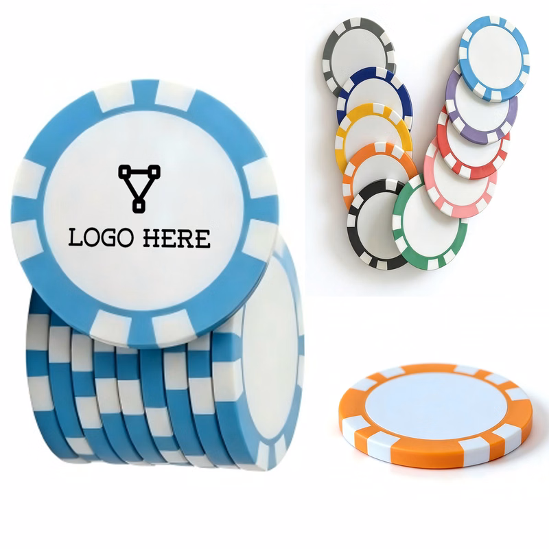 Striped Edge Casino Game Chip