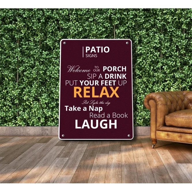 Patio Signs (1ft x 1ft/sqft) 1