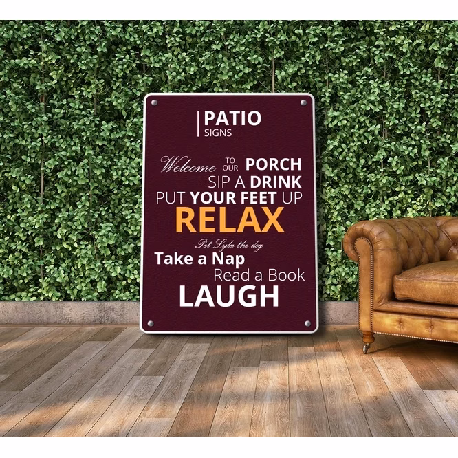 Patio Signs (1ft x 1ft/sqft)