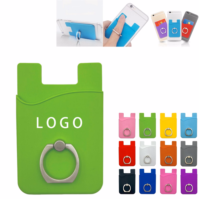 Silicone Adhesive Card Holder For Back Of Phone
