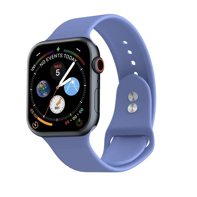 Apple Watch Dual Clasp Bands - Lavender Gray Silicone 38mm/40mm/41mm 1