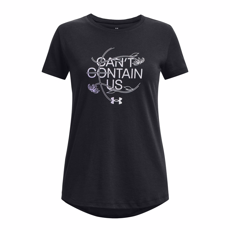 Girls' UA Basketball Contain Us Short Sleeve