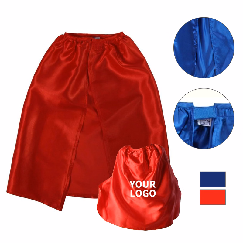 Satin Kids Superhero Cape With Adjustable Closure