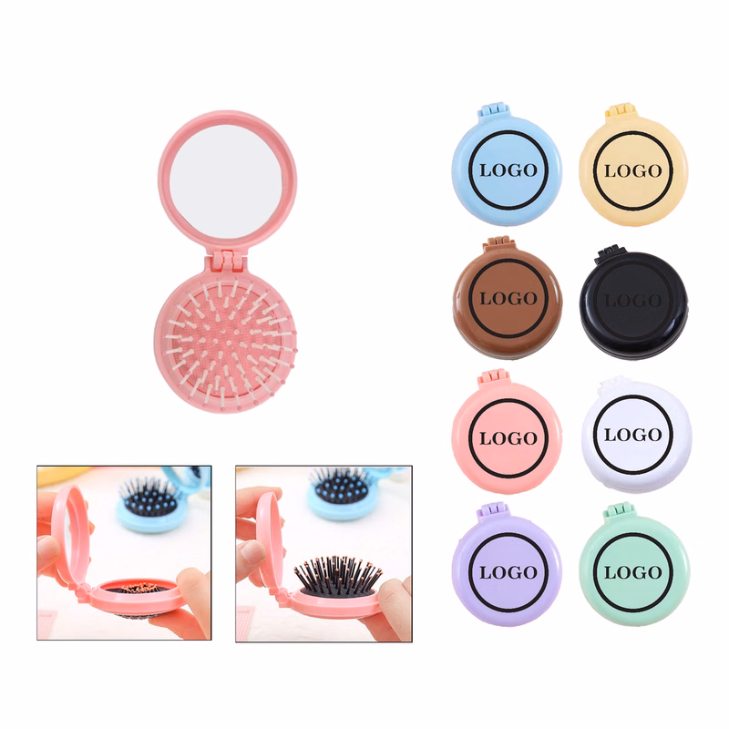 Portable Round Air-cushion Comb Mirror