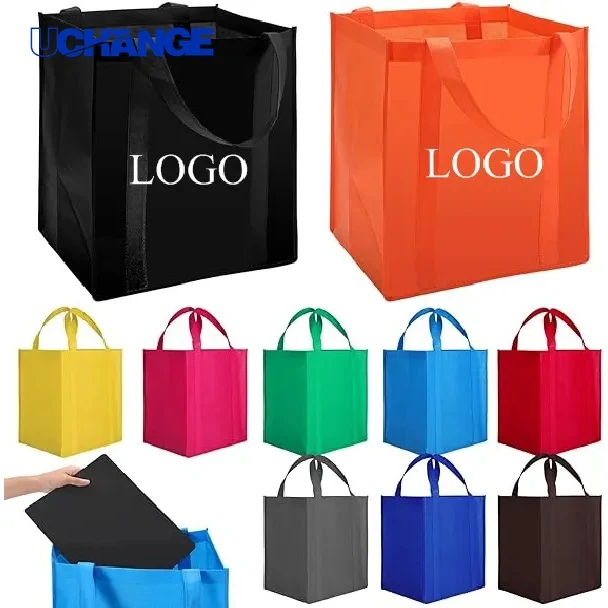 Reusable Non-Woven Grocery Shopping Tote Bag Everyday Market Carry 1