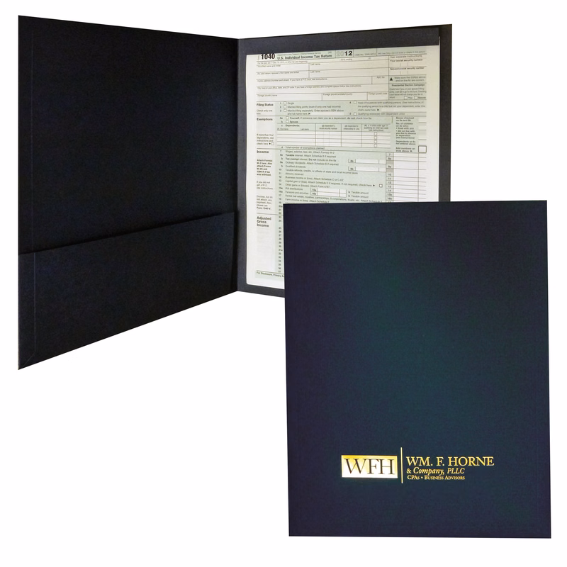 Conformer Expansion Tax Foil Stamped Folder