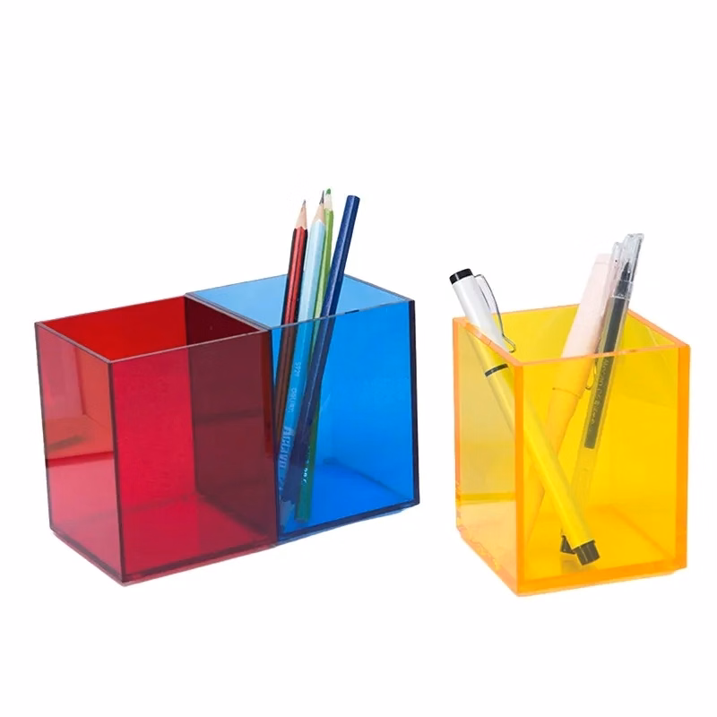 Desktop Transparent Acrylic Pen Holder