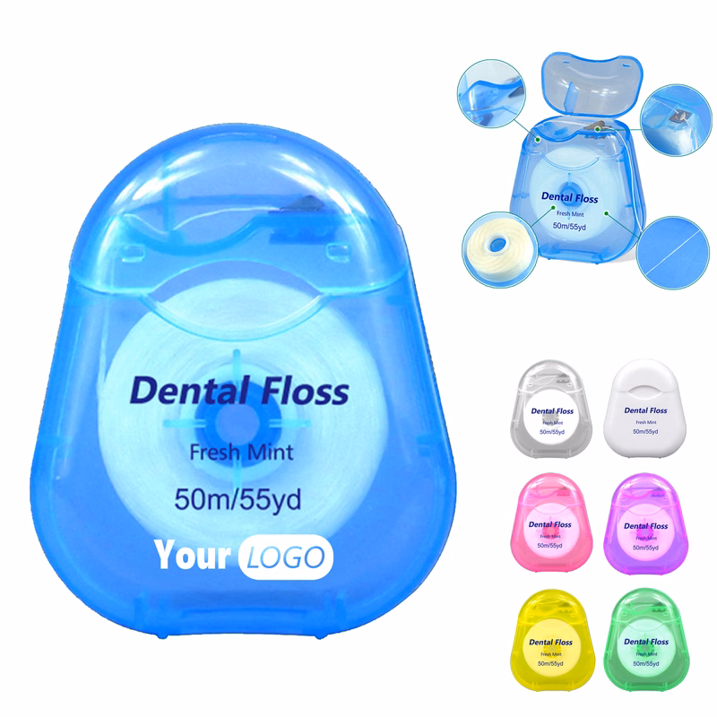 Fresh Mint Floss Roll In Colorful Dispenser ?C 50m