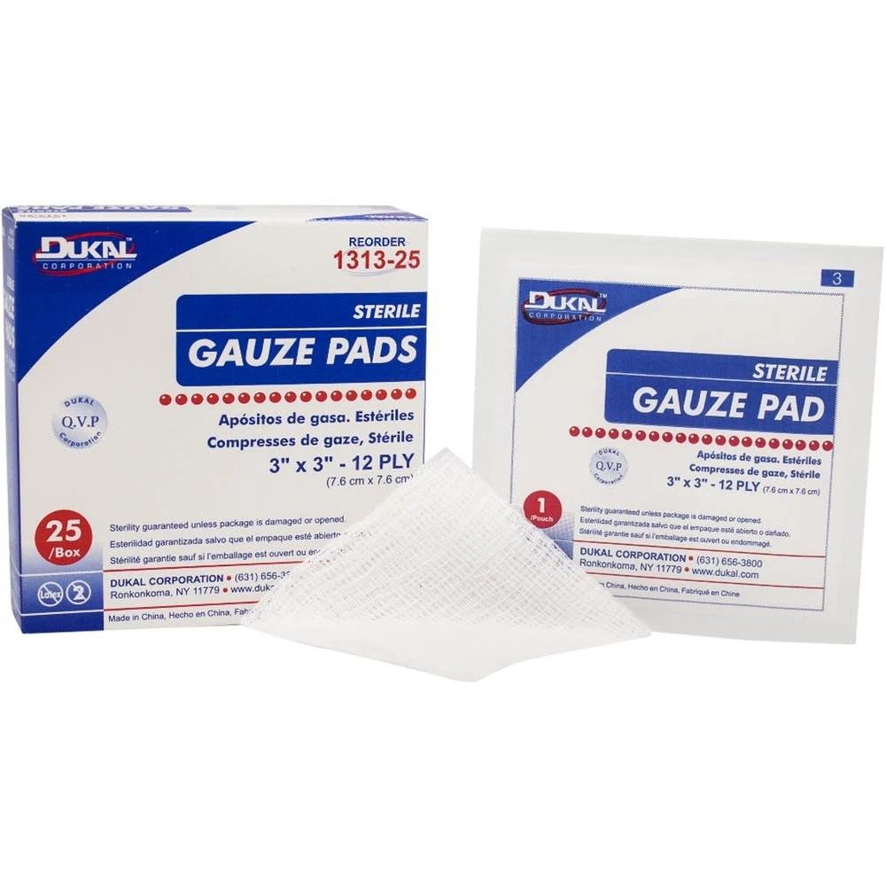 Sterile Gauze Pads - 3" x 3" 12-Ply 1