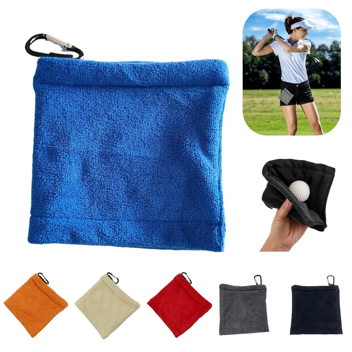 5.5 Inch Small Golf Pocket Towel 1