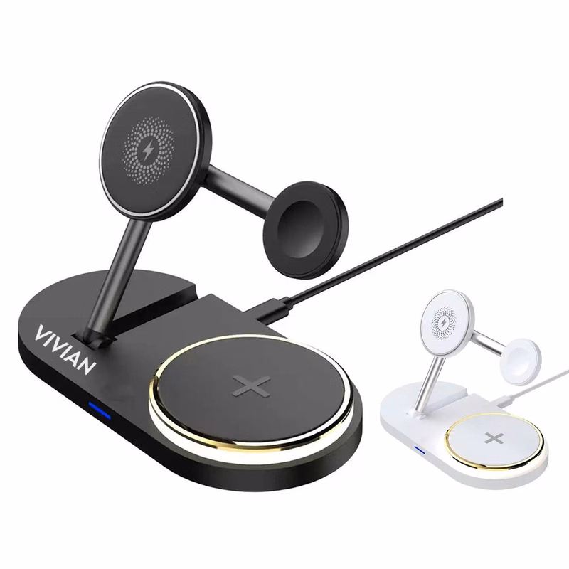 5-in-1 Foldable Magnetic Wireless Charger with Nightlight