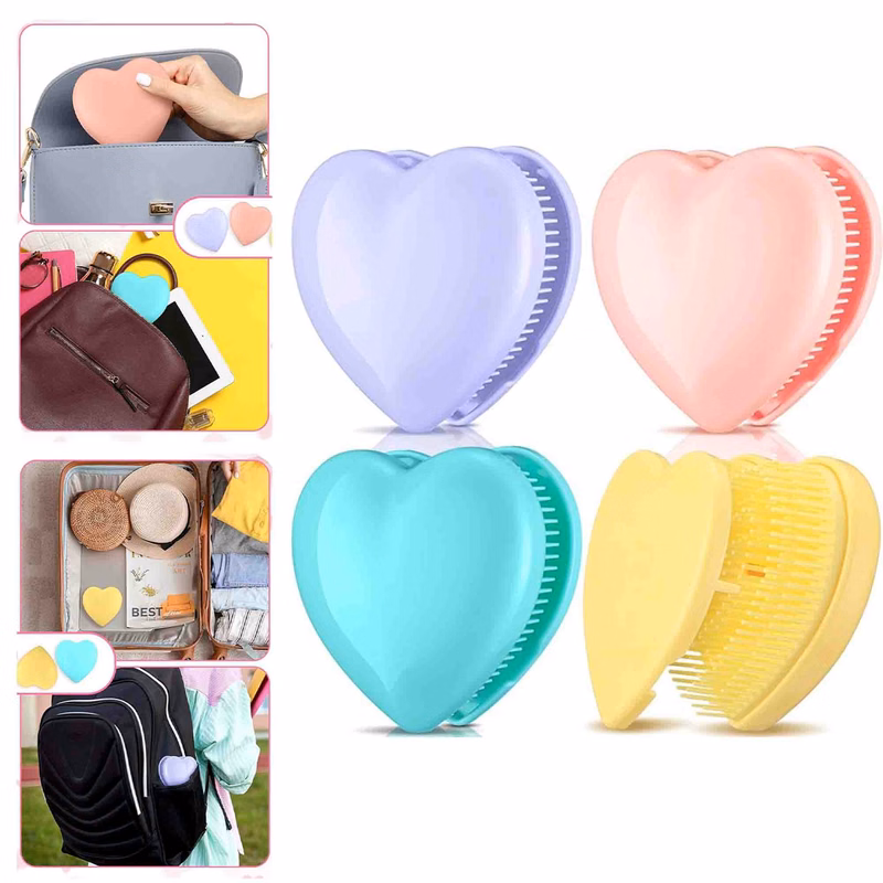 Heart Shaped Brush Detangler for Thick