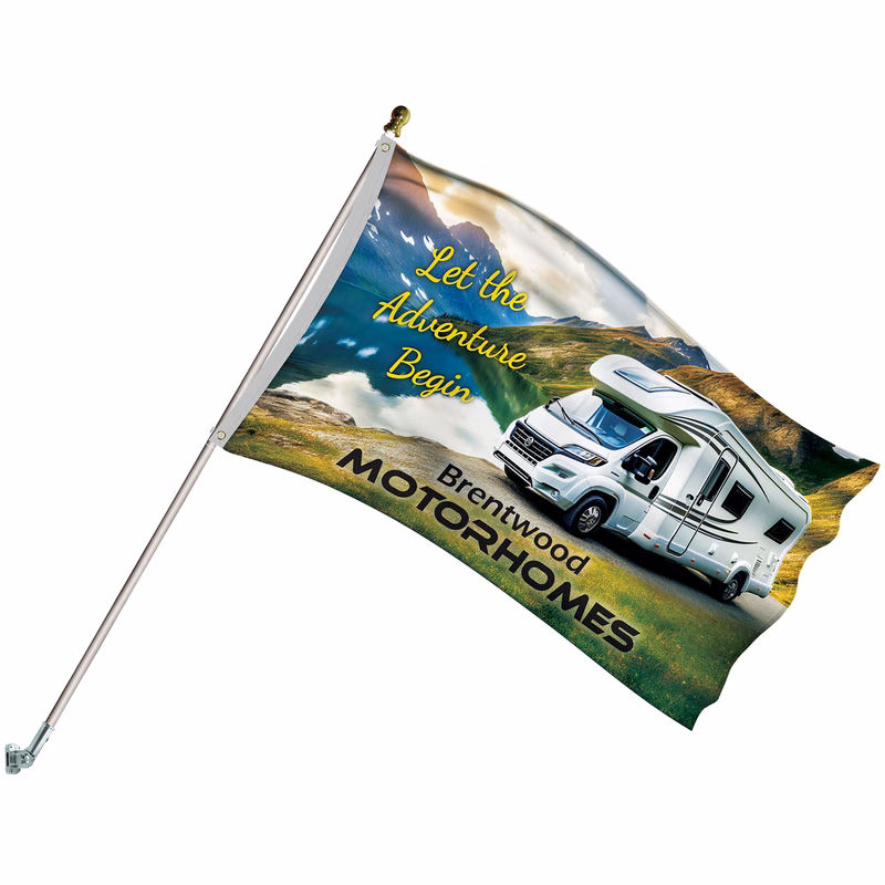 Deluxe Kit with 3' x 5' Flag and Silver Bracket