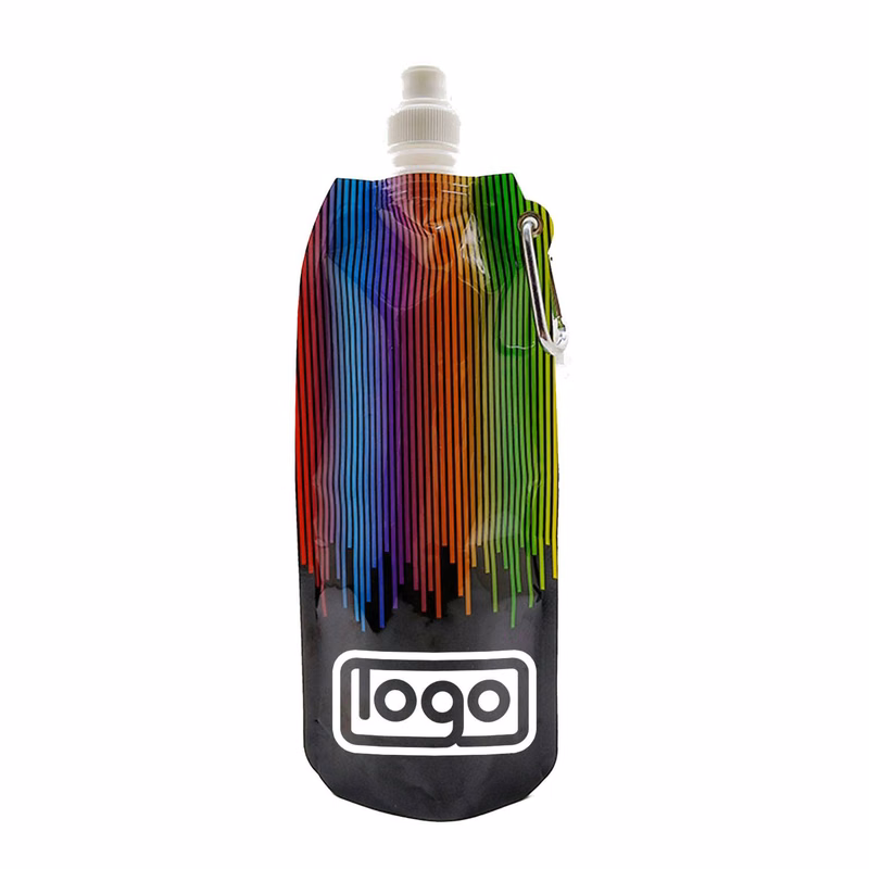 16.9oz Collapsible Water Bottles, Colorful Party Favors
