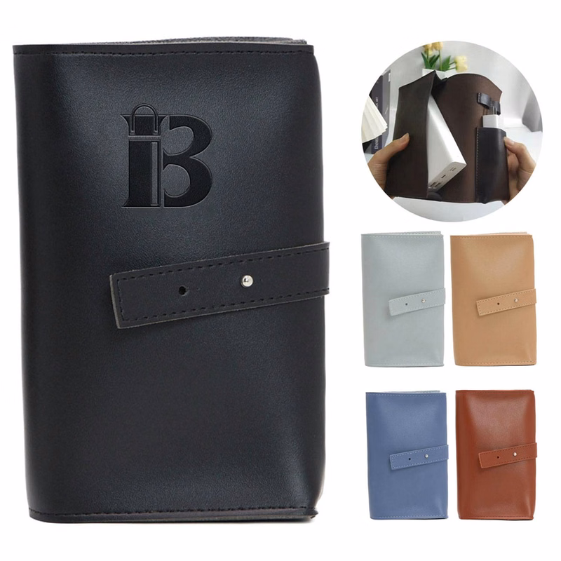 Compact Portable PU Leather Travel Cable Organizer Bag