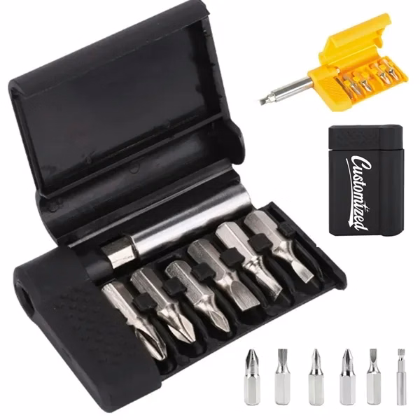 Custom Mini 7 Piece Screwdriver Set with Case — Portable Electronics Repair Kit