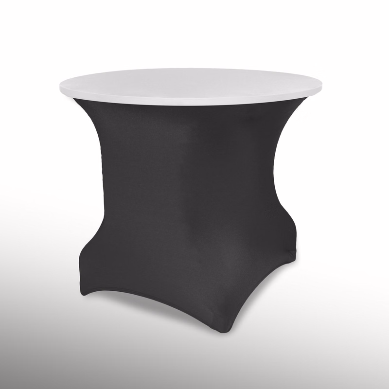 Non-Printed 30" Round Spandex Stretch Table Topper